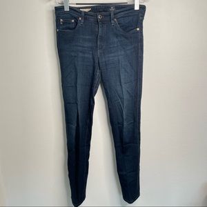 AG ADRIANO GOLDSCHMIED The Prima Cigarette Jeans Womens Size 29 Dark Wash READ